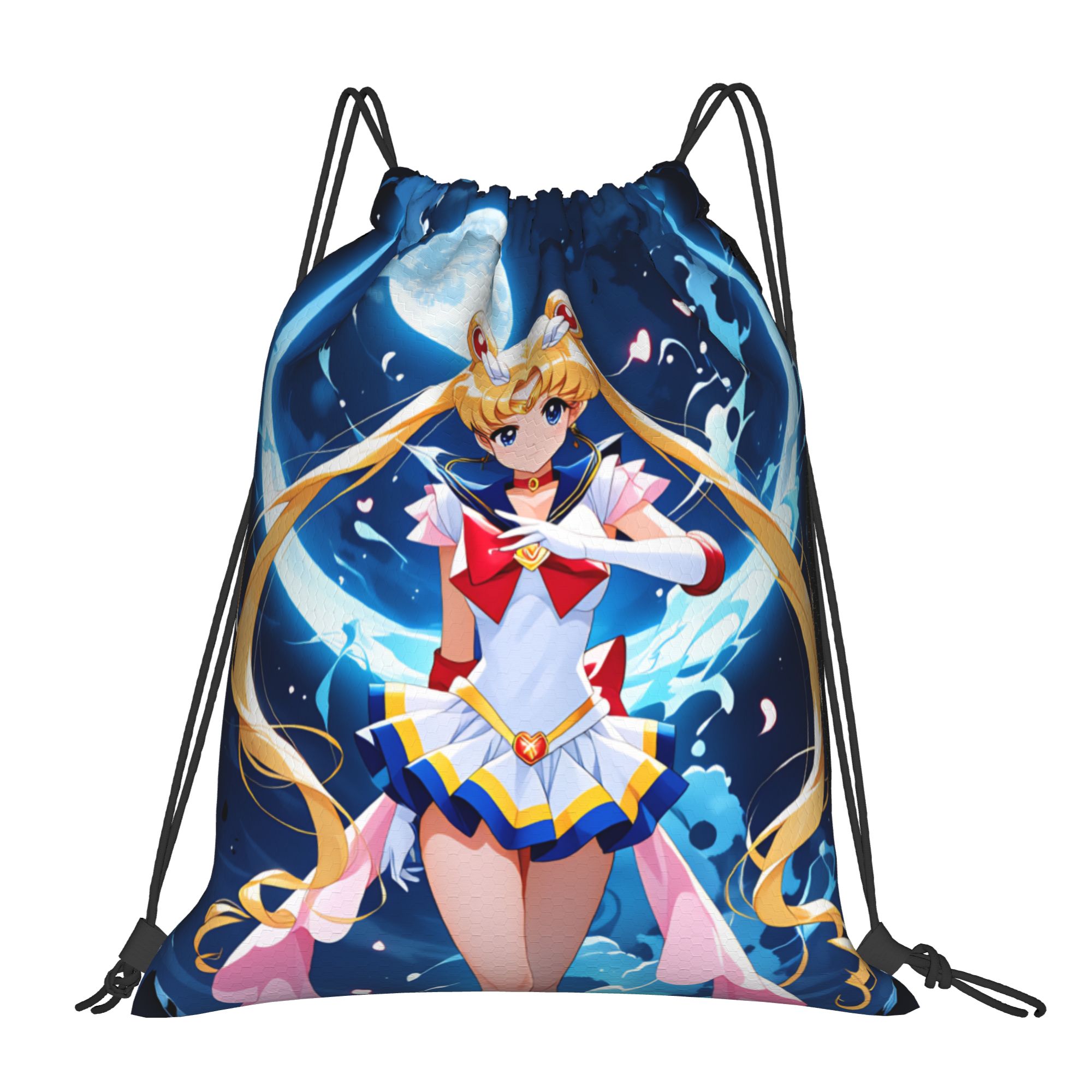 Drawstring Gym Bag - Индивидуальные рюкзаки-мешки S-Sailors Moons на шнурке