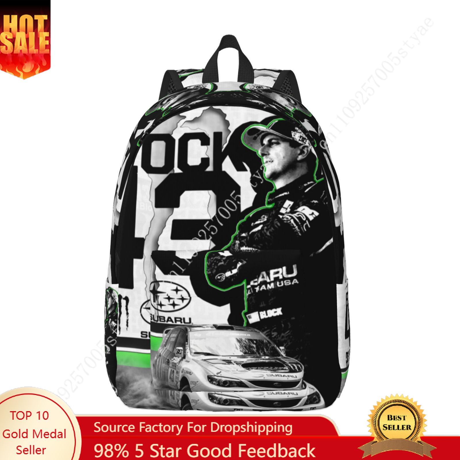 Canvas Backpack Casual - Легкий рюкзак Ken Block 43 Custom