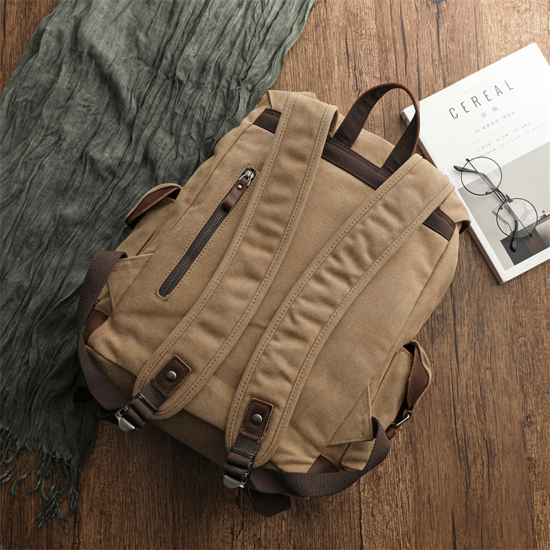 Ретро мужская уличная велосипе – обзор и цена Canvas Backpack Casual