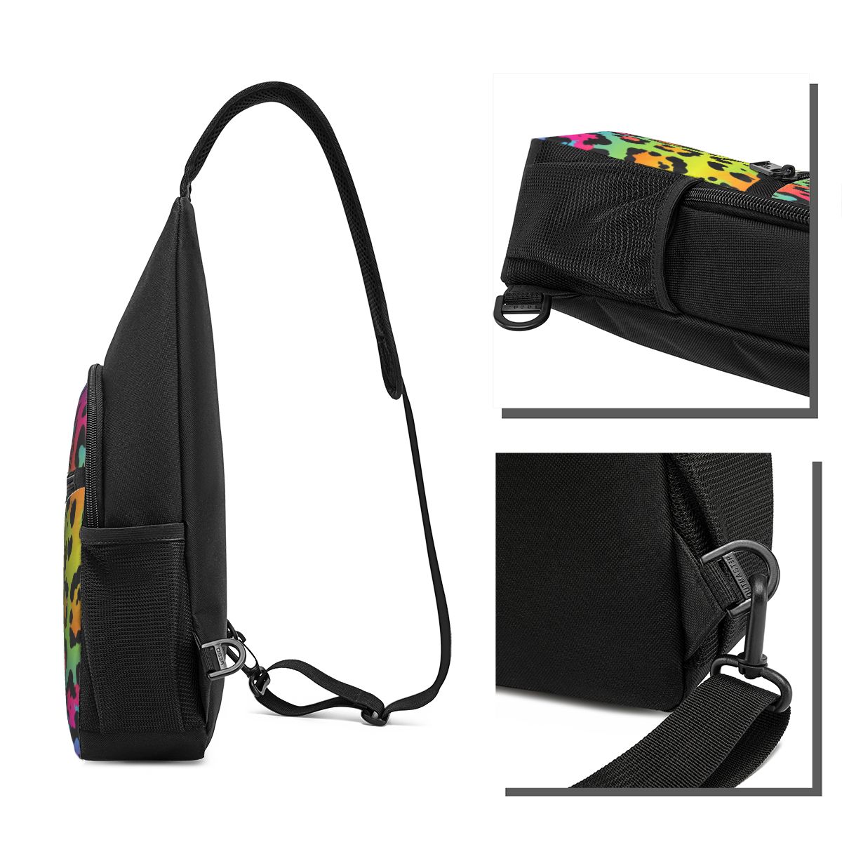 Нагрудная сумка с радужным лео – обзор и цена Sling Backpack Shoulder
