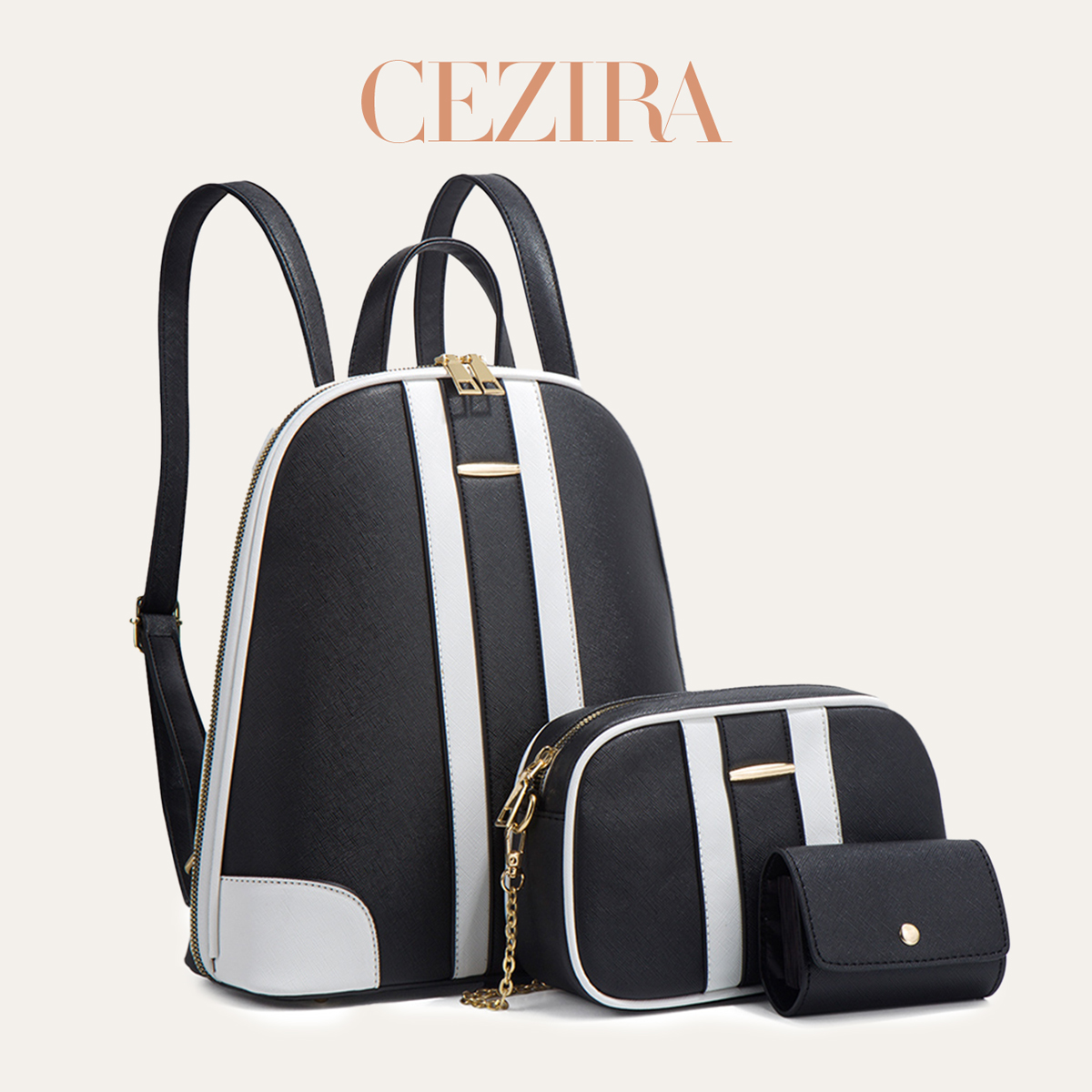 Рюкзак CR Fashion с полосатым  – обзор и цена Fashion Backpack Women